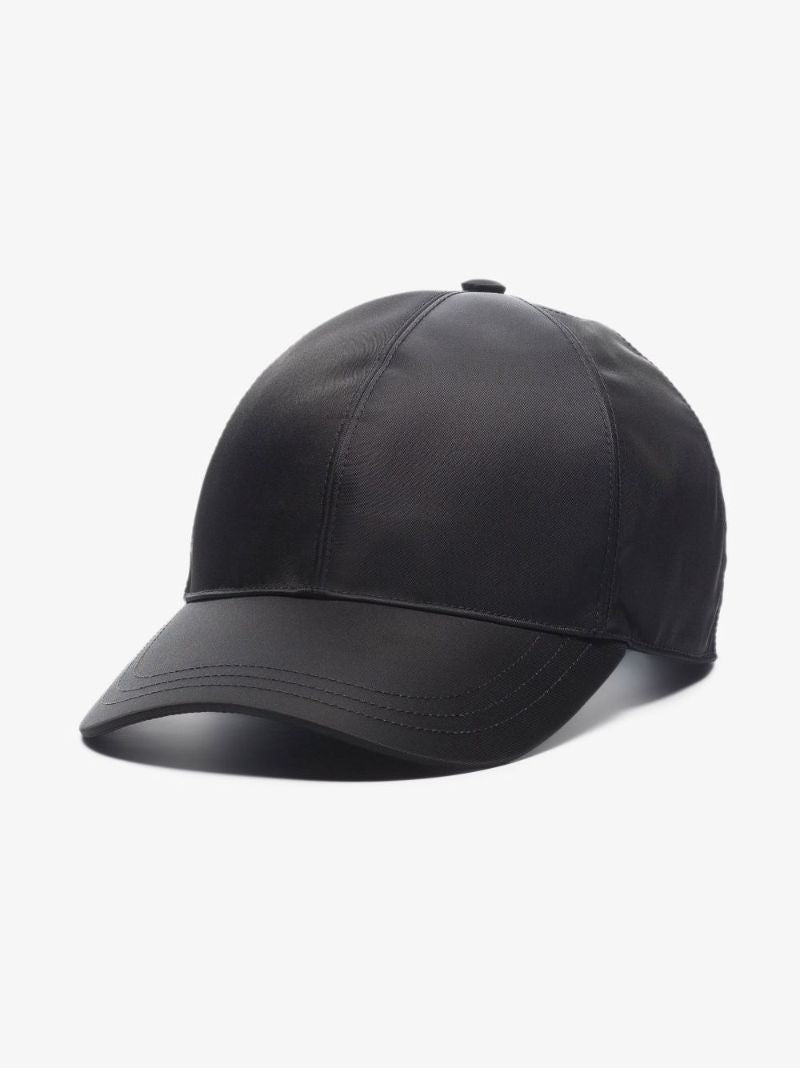 Black Logo Re-nylon Baseball Cap