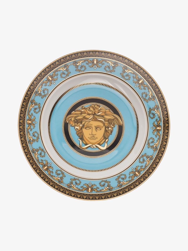 Blue Medusa Porcelain Dinner Plate