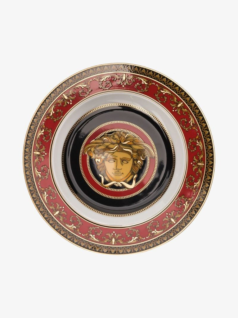 Red Medusa Porcelain Dinner Plate