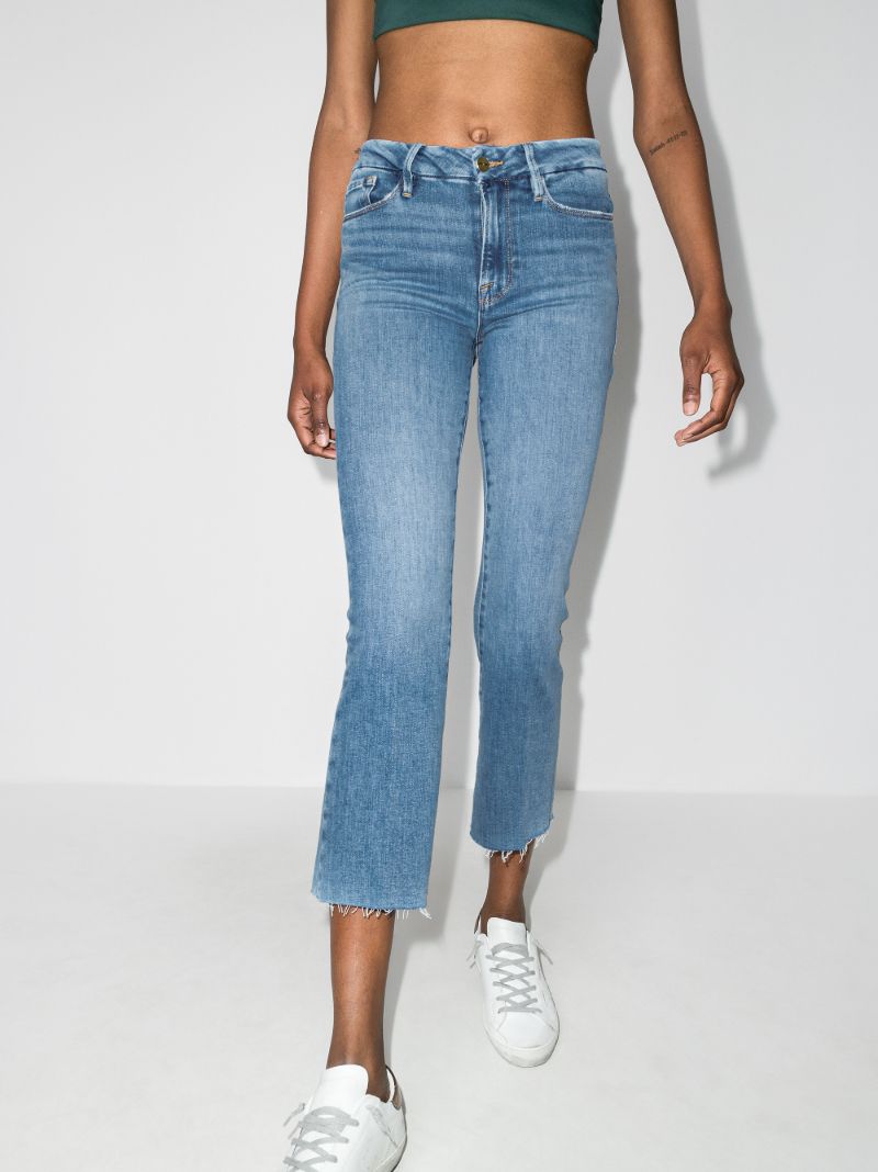 Le Crop Mini Flared Jeans
