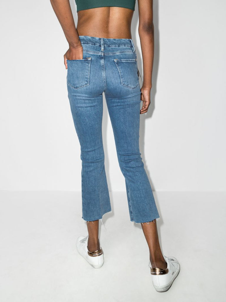 Le Crop Mini Flared Jeans