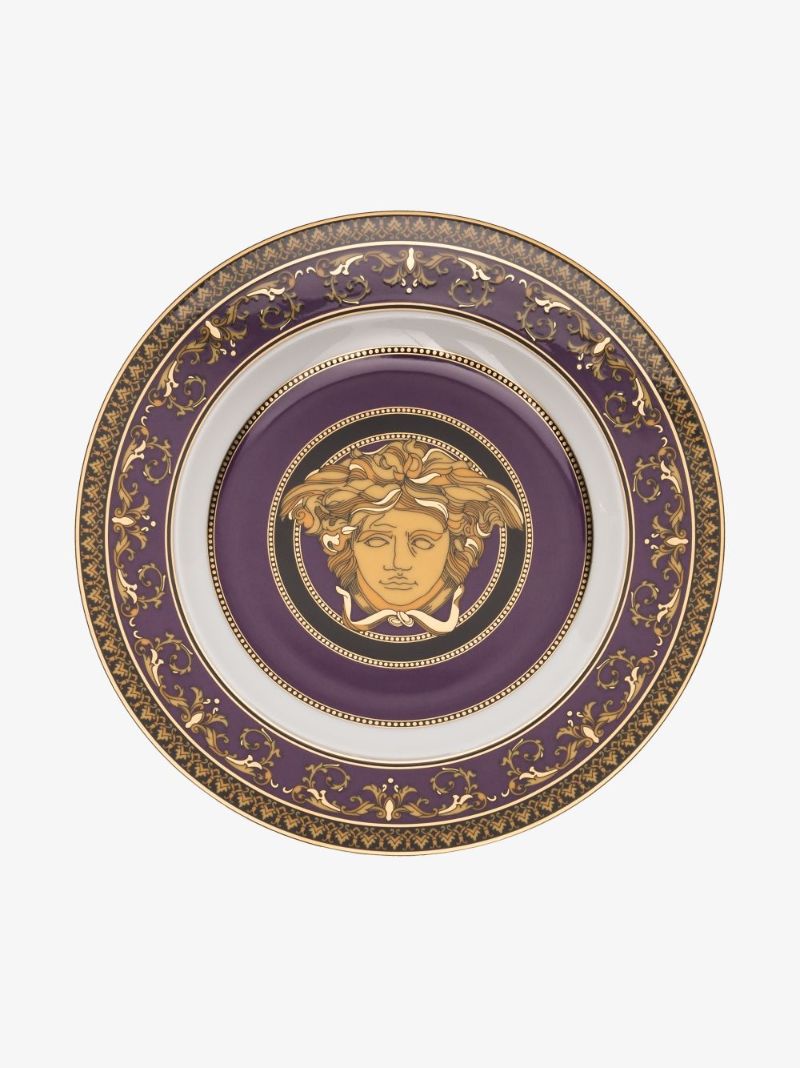 Purple Medusa Porcelain Dinner Plate
