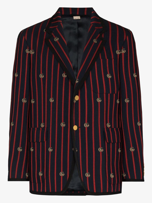 Vernal Gg Striped Wool Blazer