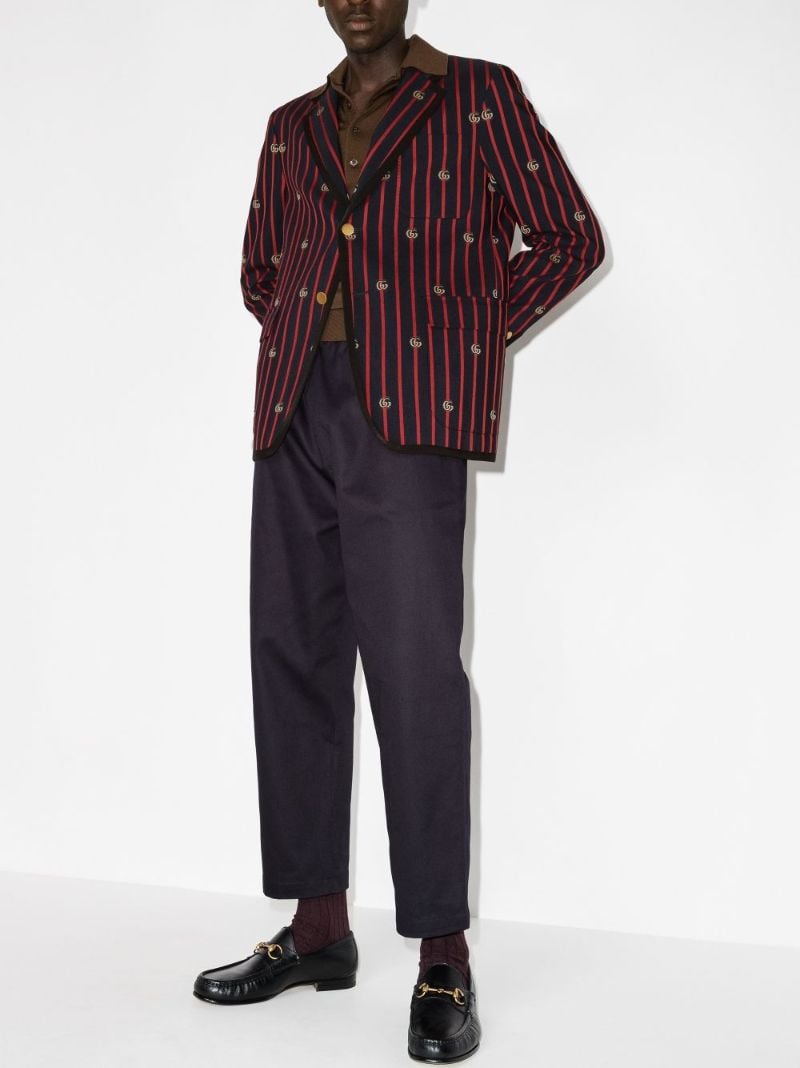 Vernal Gg Striped Wool Blazer