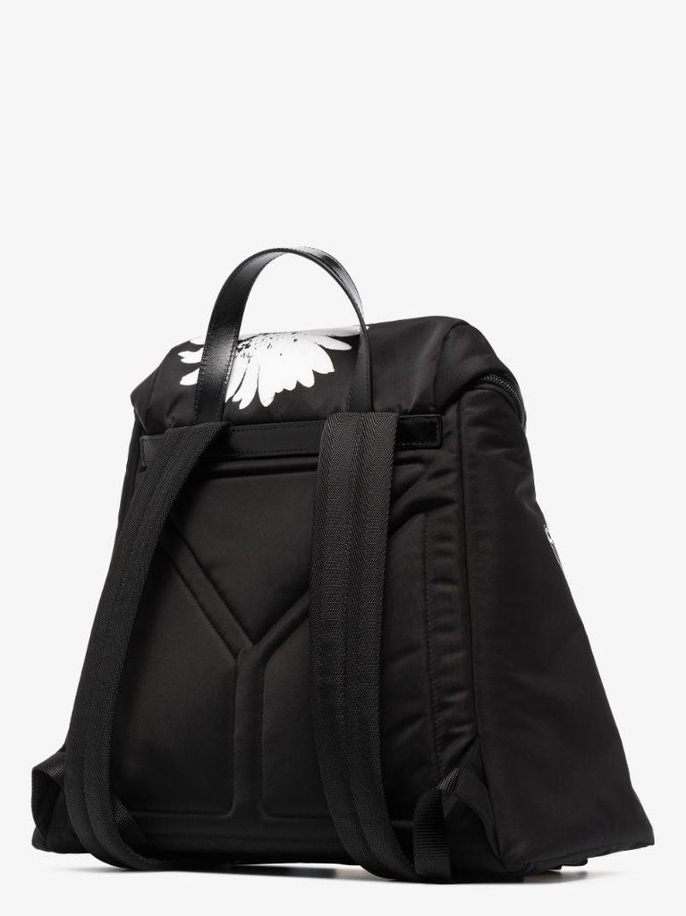 Black Signaux Printed Re-nylon Backpack