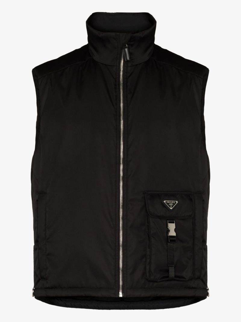 Re-nylon Logo Plaque Gilet