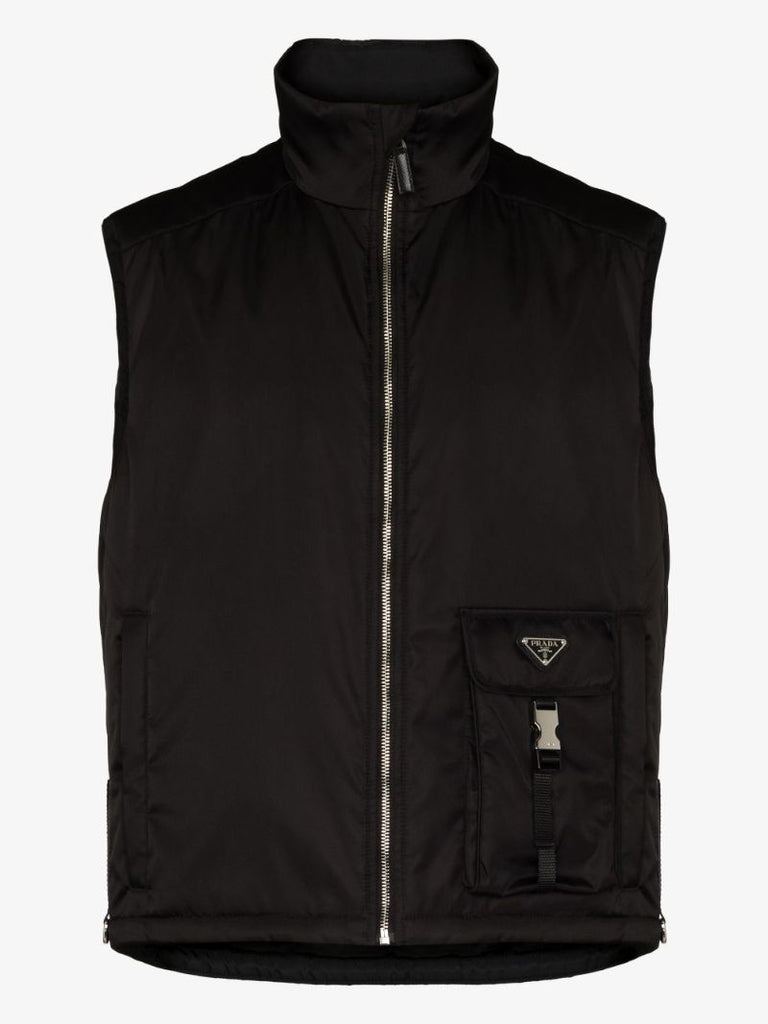Re-nylon Logo Plaque Gilet