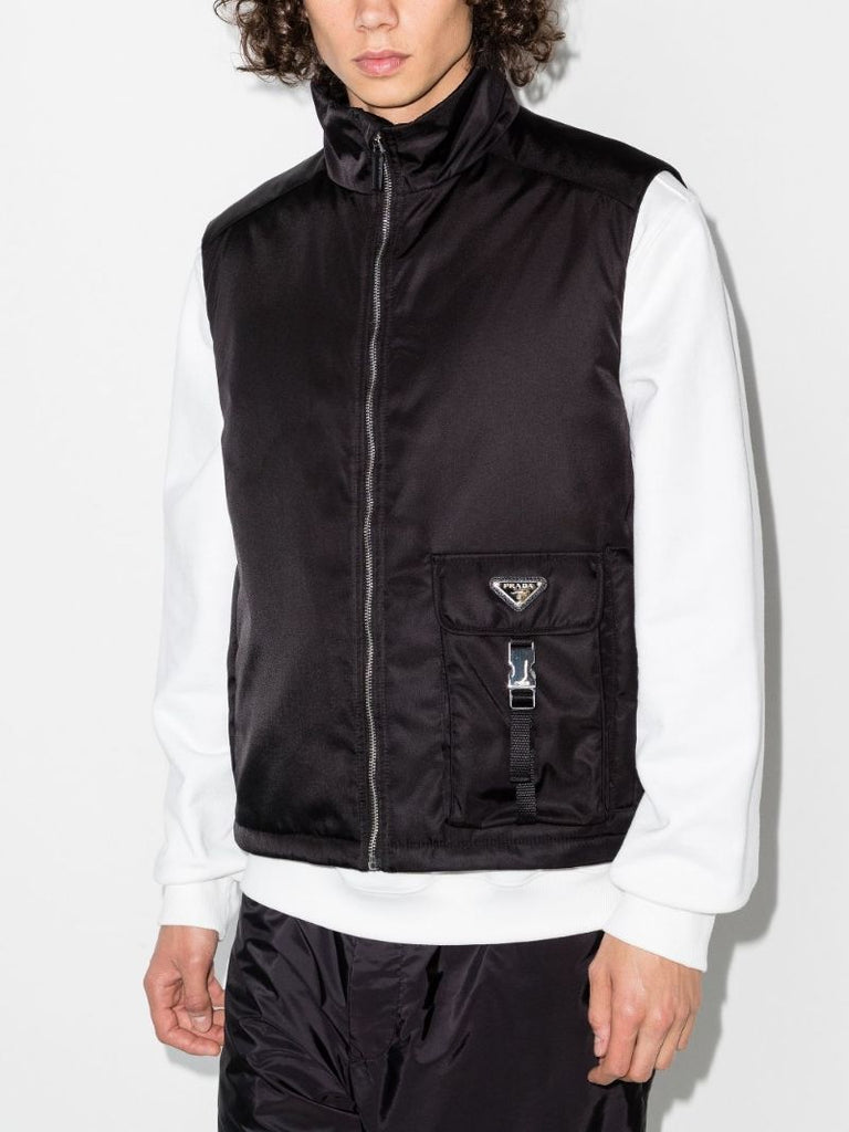 Re-nylon Logo Plaque Gilet
