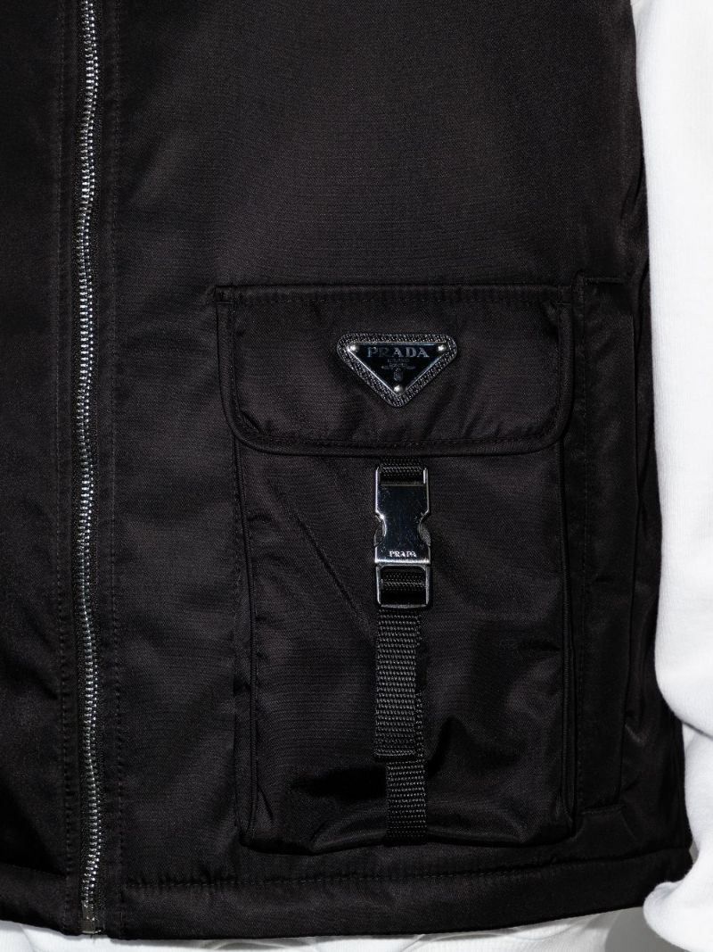 Re-nylon Logo Plaque Gilet
