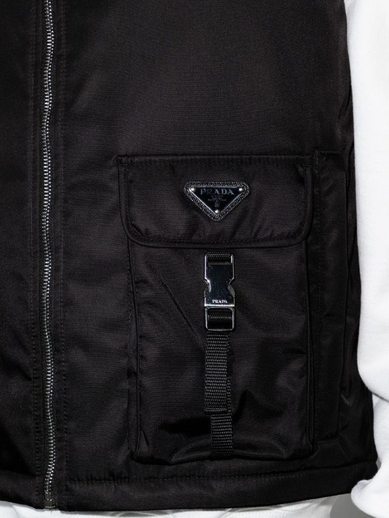 Re-nylon Logo Plaque Gilet