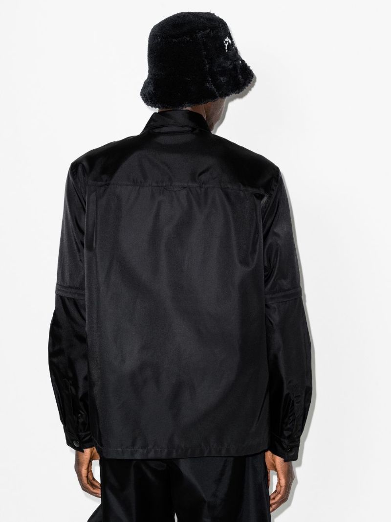 Re-nylon Logo Plaque Shirt