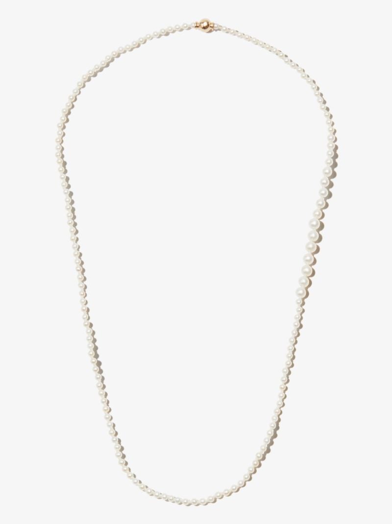 14k Yellow Gold Mini Peggy Pearl Necklace