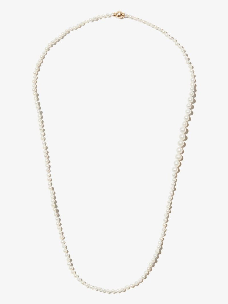 14k Yellow Gold Mini Peggy Pearl Necklace