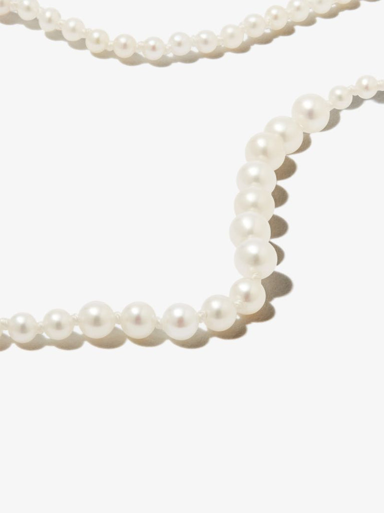 14k Yellow Gold Mini Peggy Pearl Necklace