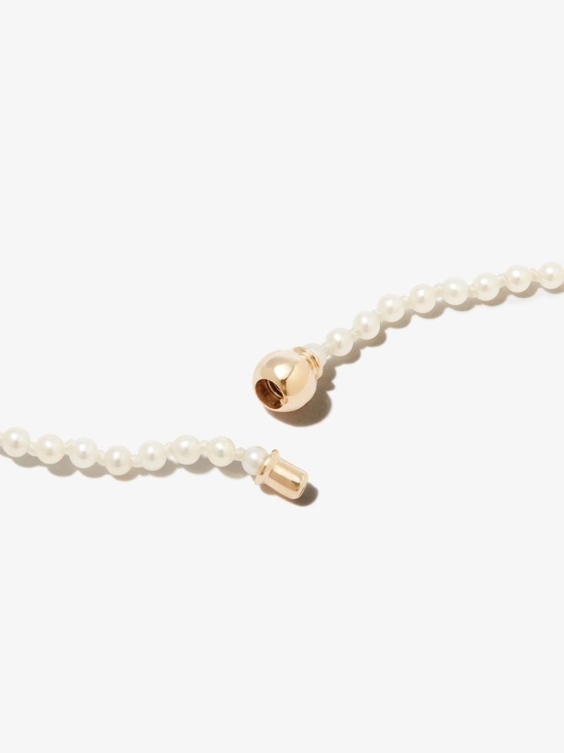14k Yellow Gold Mini Peggy Pearl Necklace