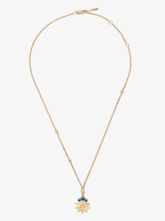 18k Yellow Gold Air Sapphire Necklace