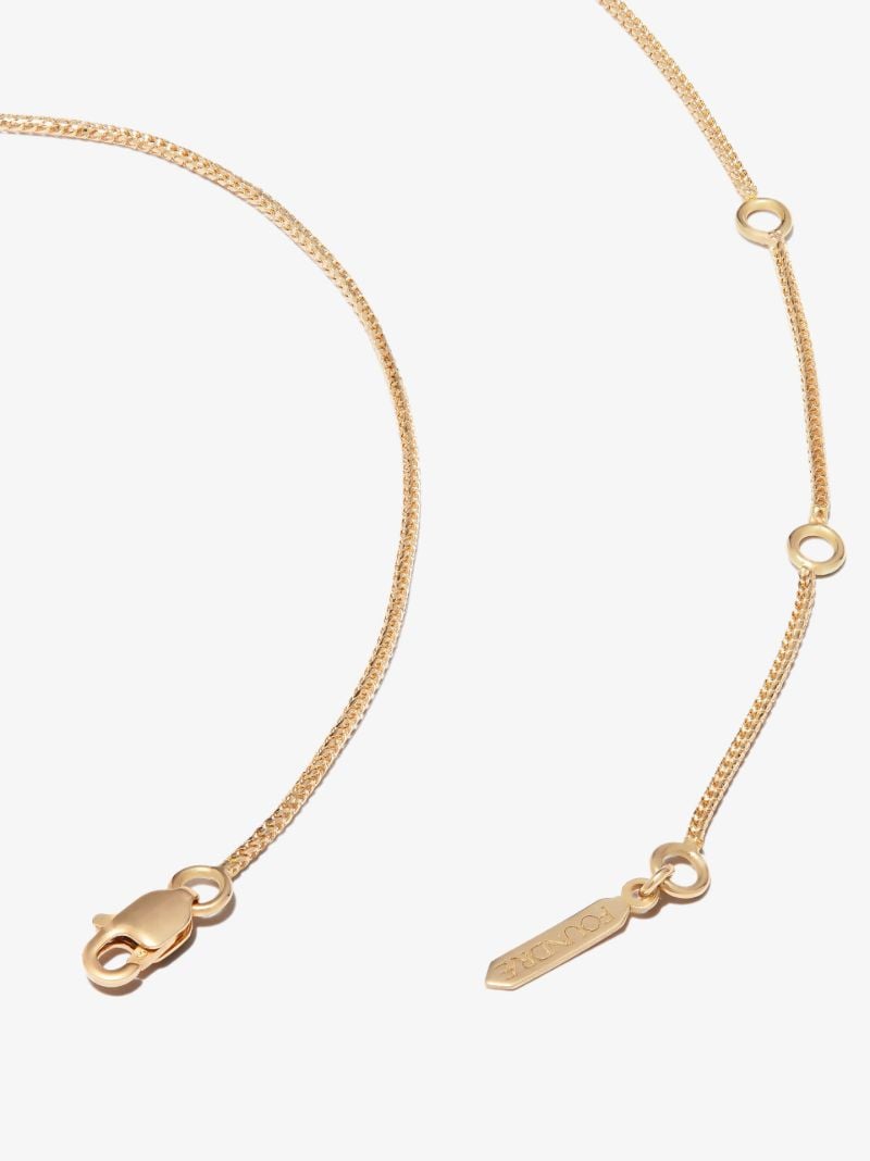 18k Yellow Gold Air Sapphire Necklace