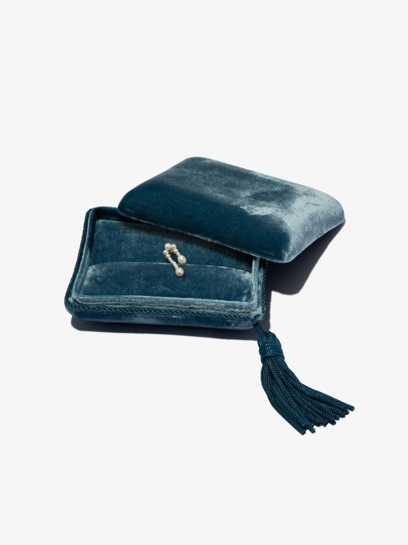 Blue Small Velvet Jewellery Box