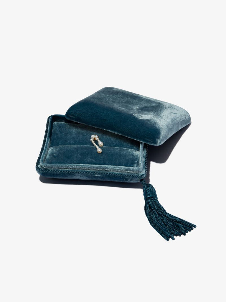 Blue Small Velvet Jewellery Box