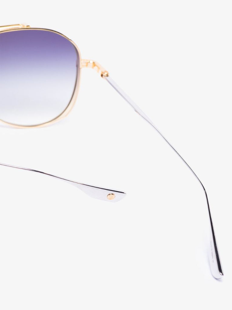 Gold Tone Subsystem Aviator Sunglasses