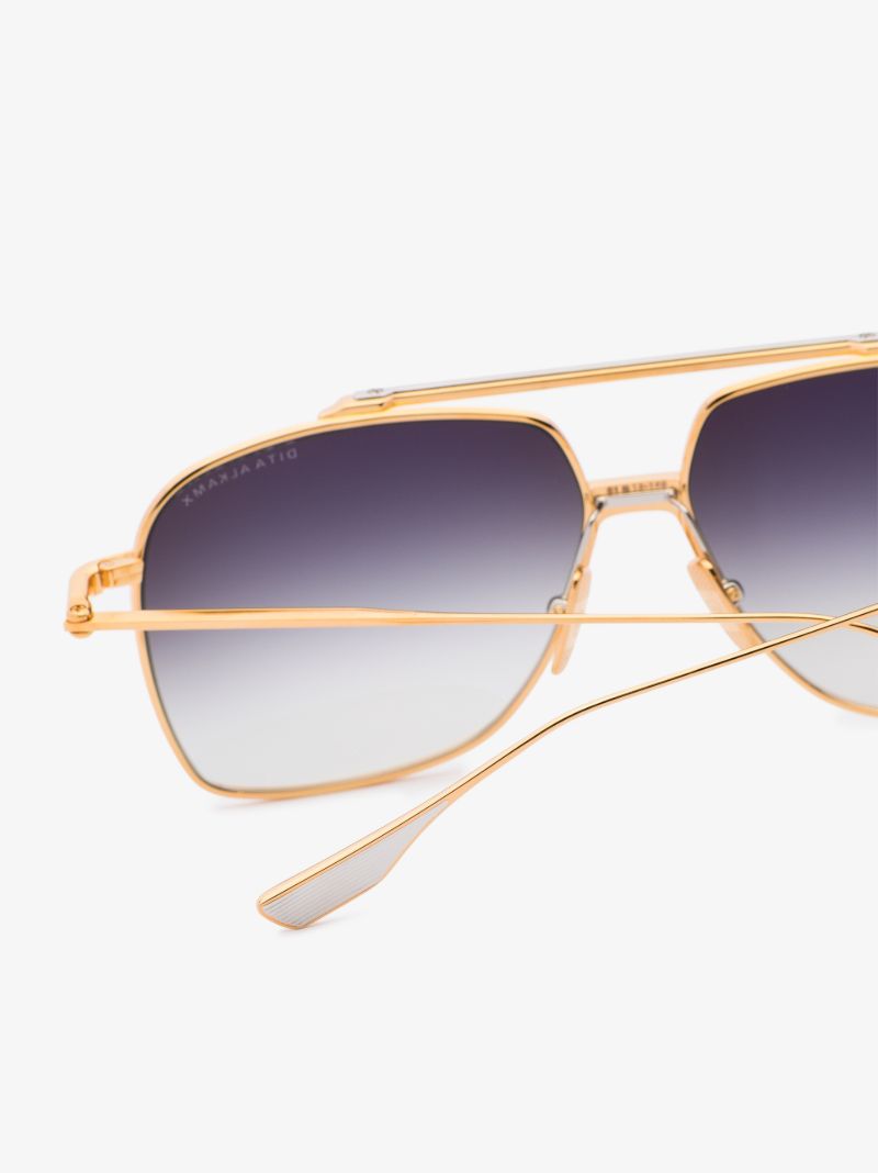 Gold Tone Alkamx Aviator Sunglasses