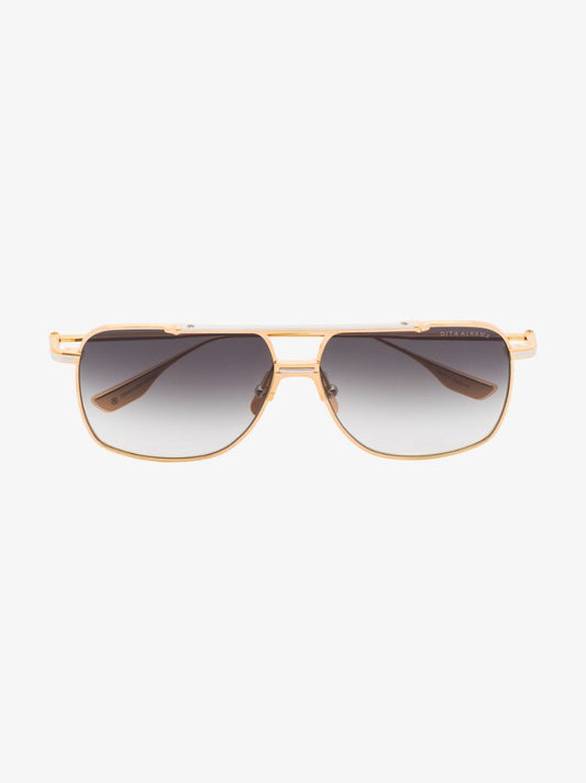 Gold Tone Alkamx Aviator Sunglasses