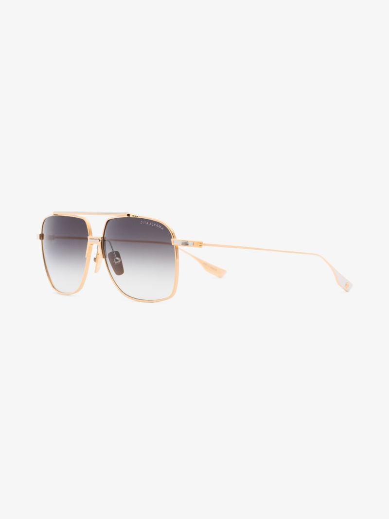 Gold Tone Alkamx Aviator Sunglasses