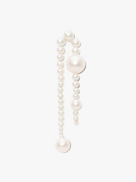 14k Yellow Gold Splash Nuit Pearl Earring
