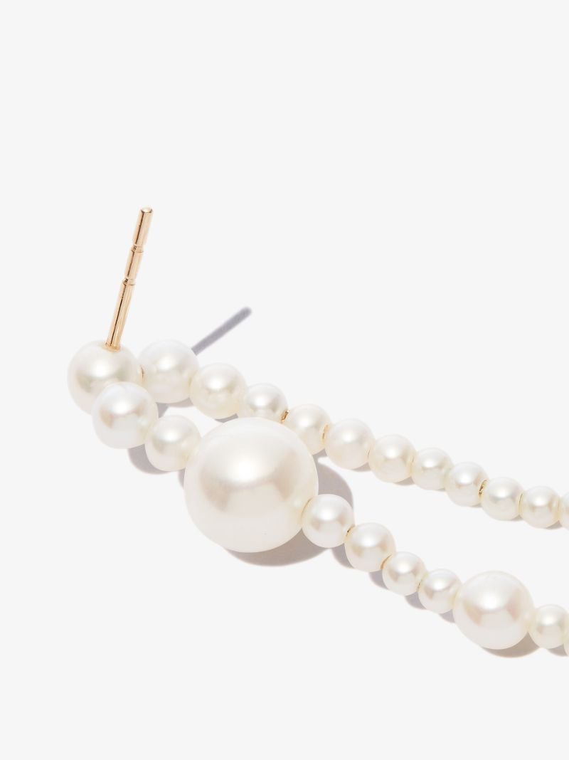 14k Yellow Gold Splash Nuit Pearl Earring