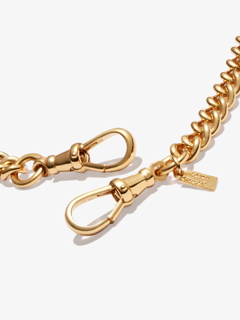 Gold Vermeil Vintage Clip Chain Necklace