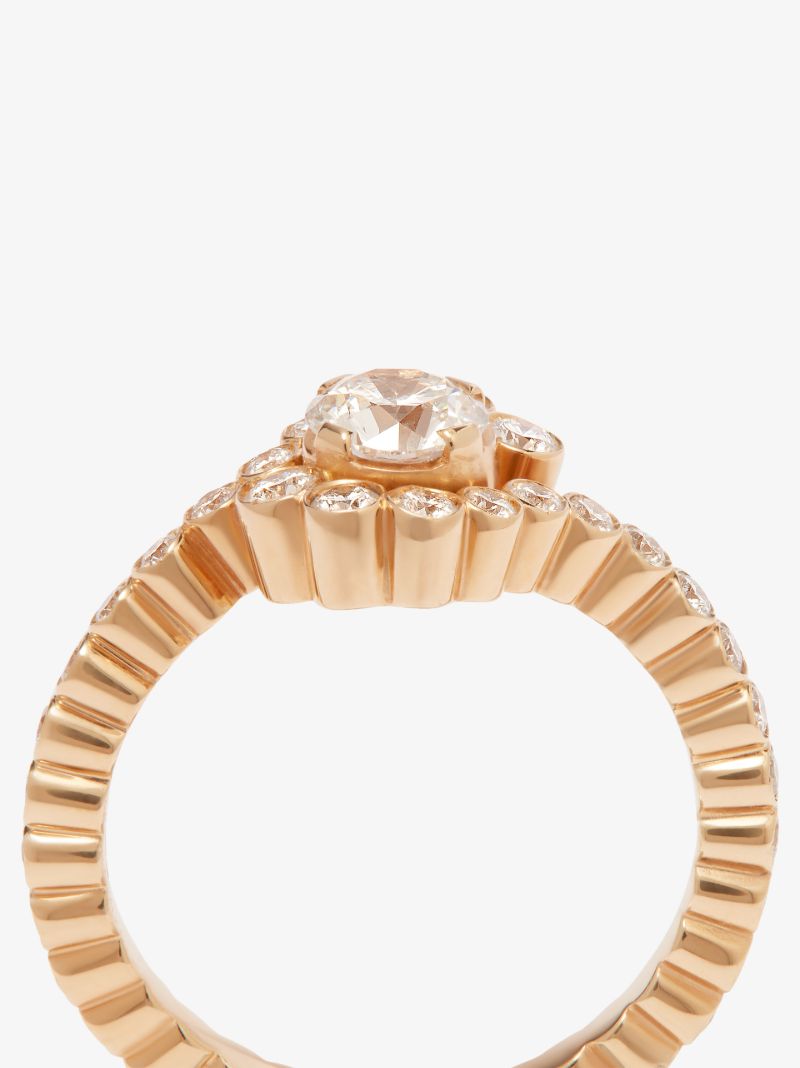 18k Yellow Gold Monica Diamond Ring