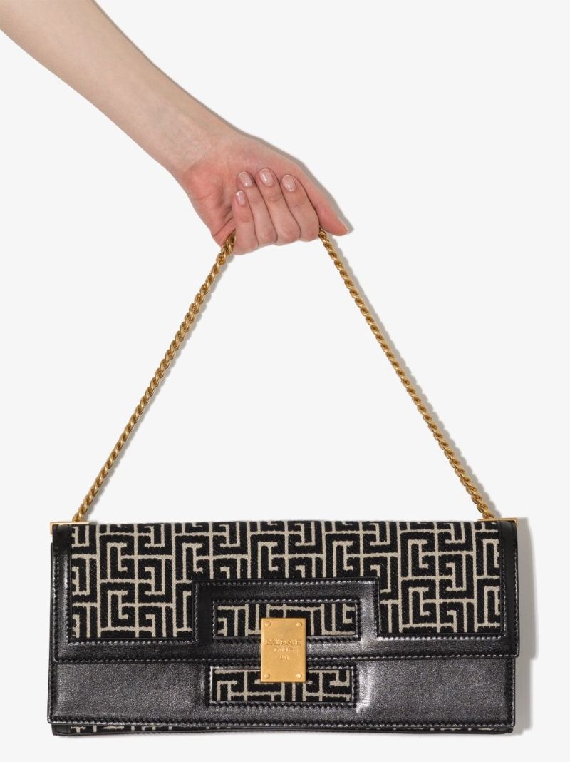 Black 1945 Large Monogram Jacquard Shoulder Bag