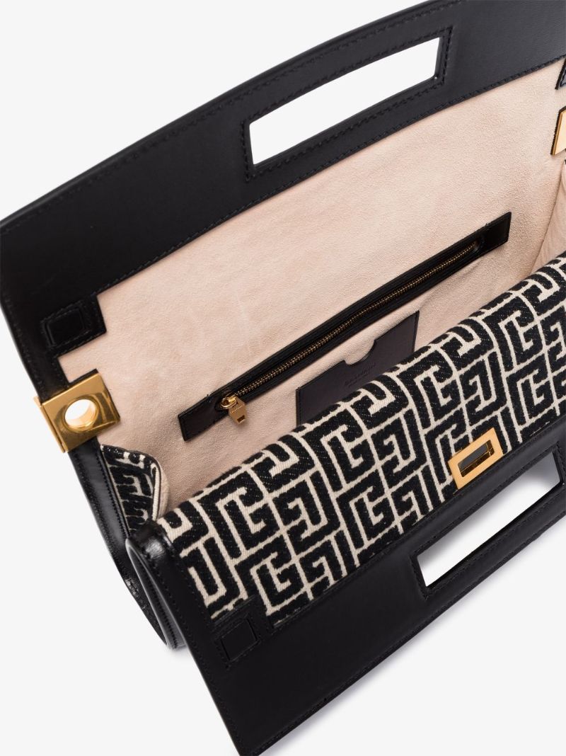 Black 1945 Large Monogram Jacquard Shoulder Bag