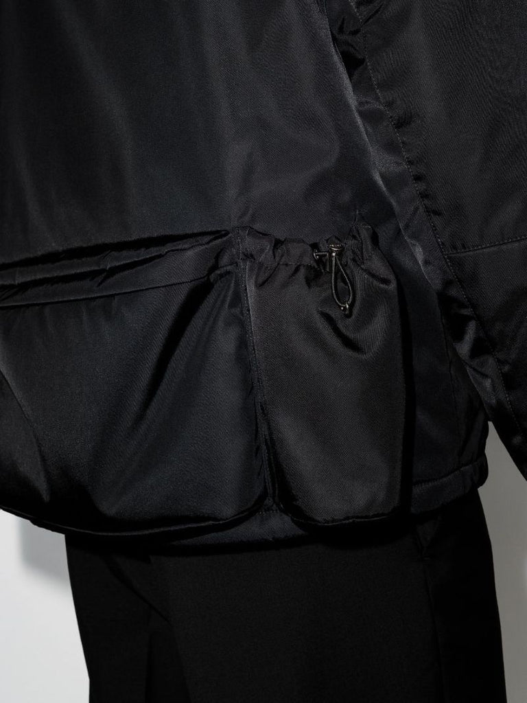 Re-nylon Logo Plaque Hooded Jacket