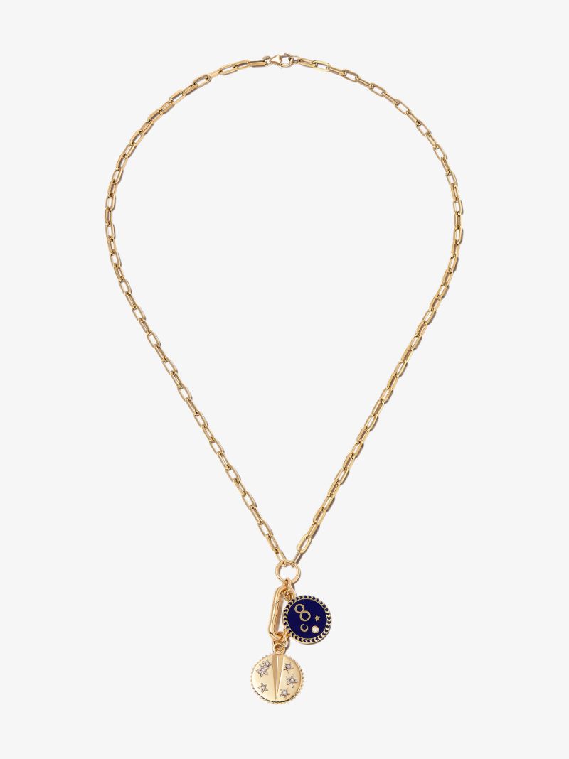 18k Yellow Gold Karma Resilience Small Open Clip Chain Necklace