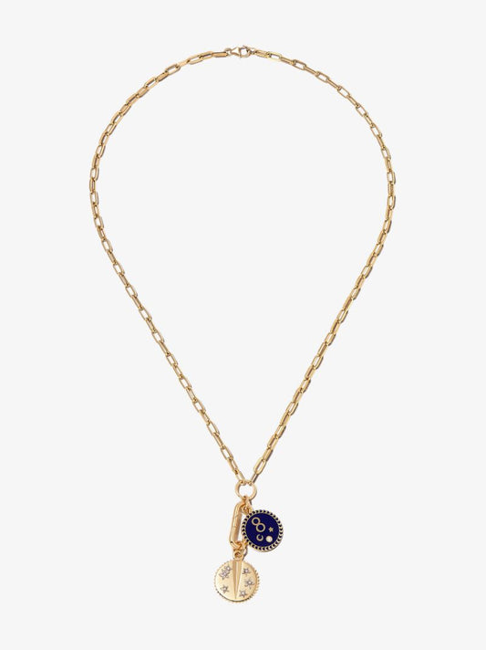 18k Yellow Gold Karma Resilience Small Open Clip Chain Necklace