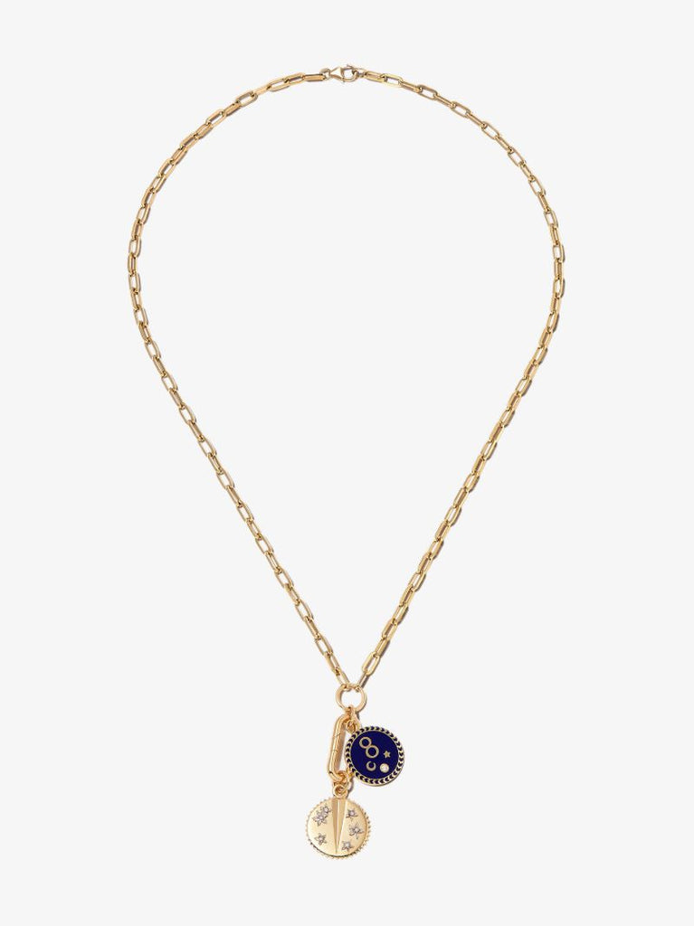 18k Yellow Gold Karma Resilience Small Open Clip Chain Necklace