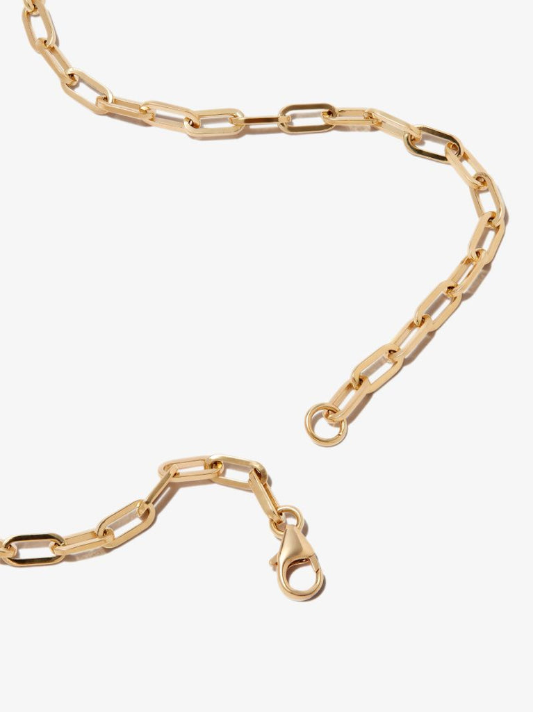 18k Yellow Gold Karma Resilience Small Open Clip Chain Necklace