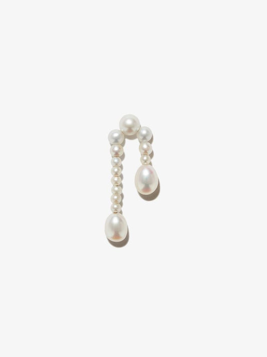14k Yellow Gold Splash Nuit Pearl Earring