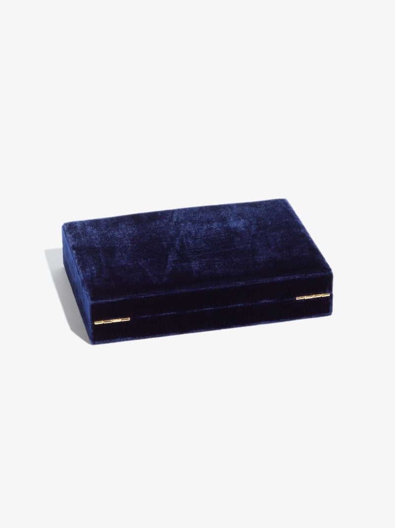 Blue TrÃ_x0083_Â©sor Deux Velvet Jewellery Box
