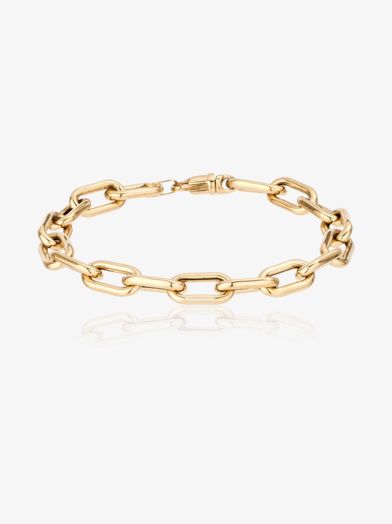 14k Yellow Gold Italian Chain Bracelet