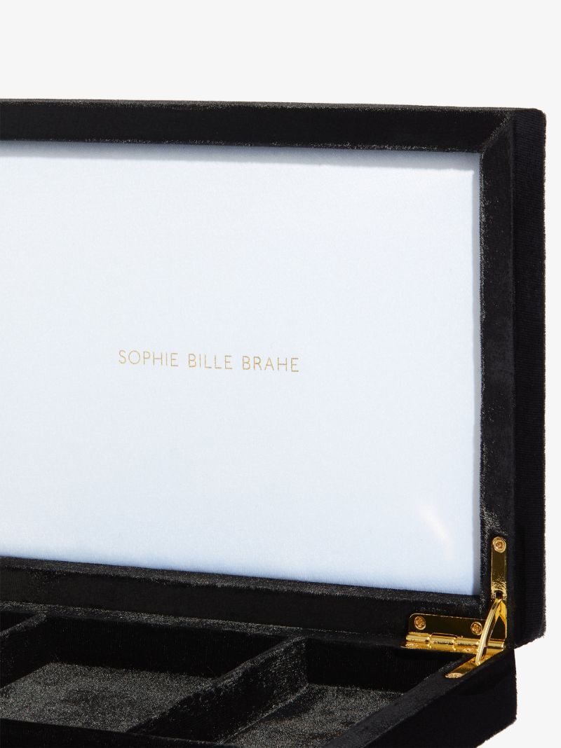 Black TrÃ_x0083_Â©sor Deux Velvet Jewellery Box