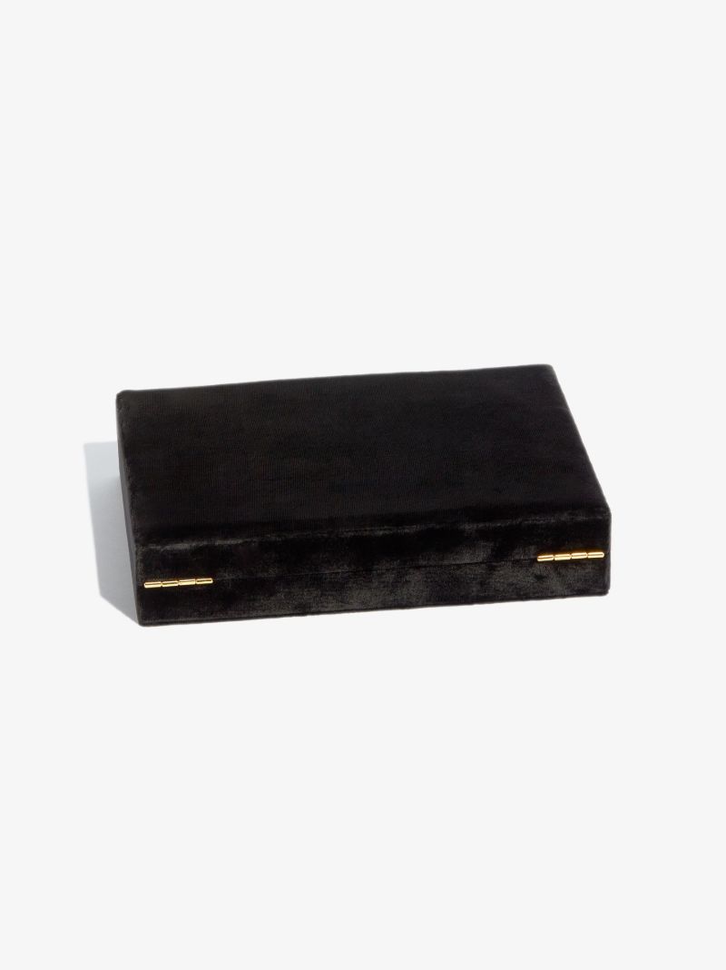 Black TrÃ_x0083_Â©sor Deux Velvet Jewellery Box