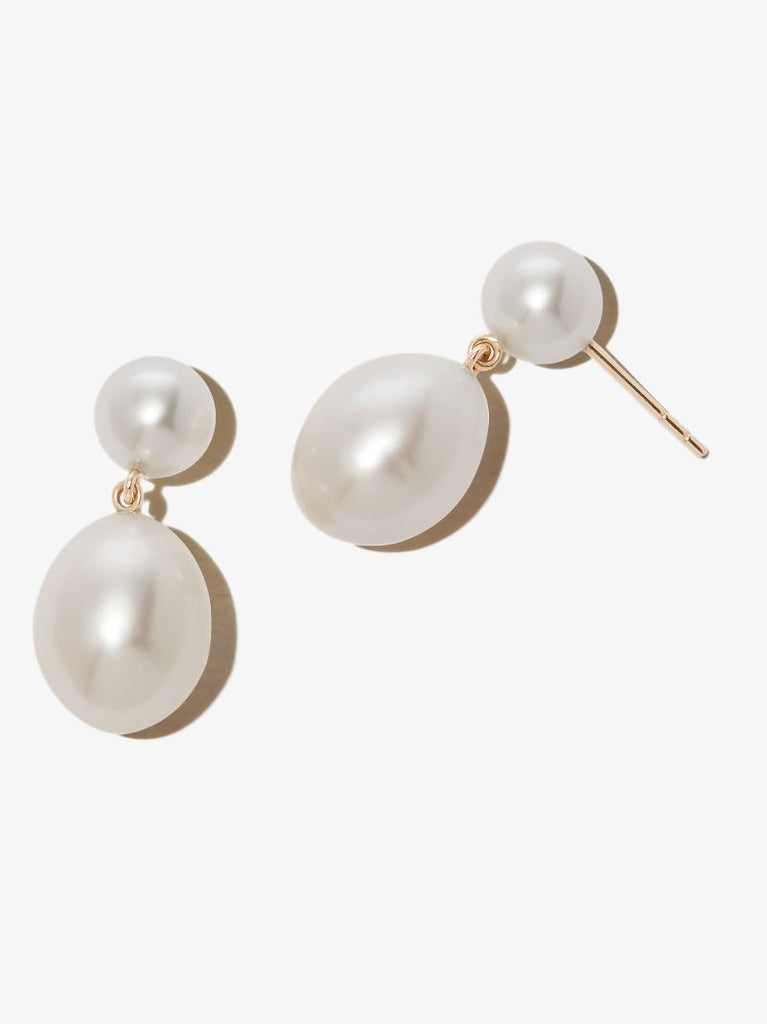 14k Yellow Gold Grand Venus LÃ¢â_x0082_¬â_x0084_¢eau Pearl Earrings