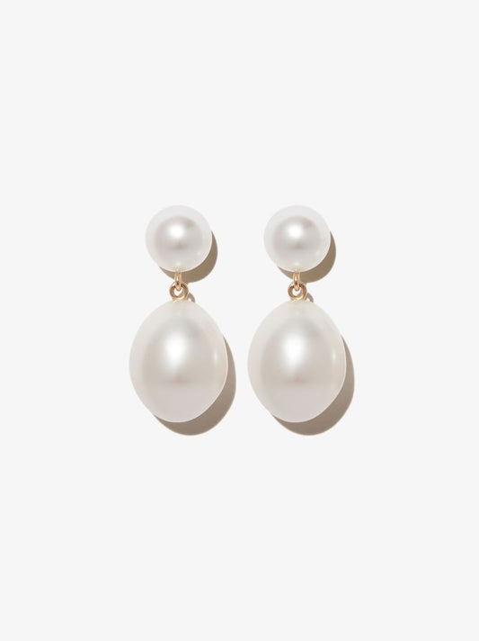 14k Yellow Gold Grand Venus LÃ¢â_x0082_¬â_x0084_¢eau Pearl Earrings