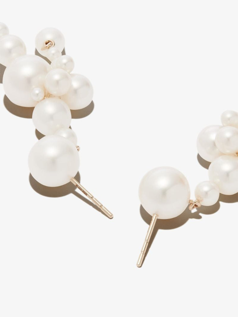 14k Yellow Gold Malibu Pearl Earrings