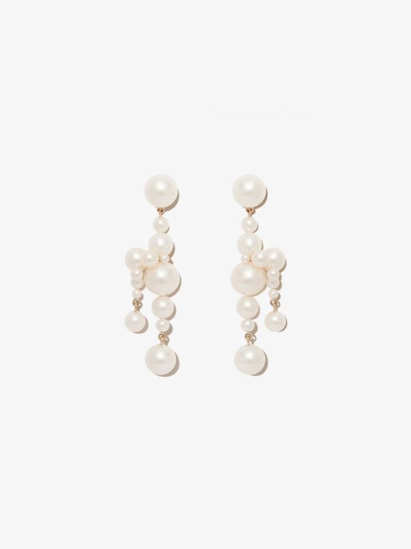 14k Yellow Gold Malibu Pearl Earrings