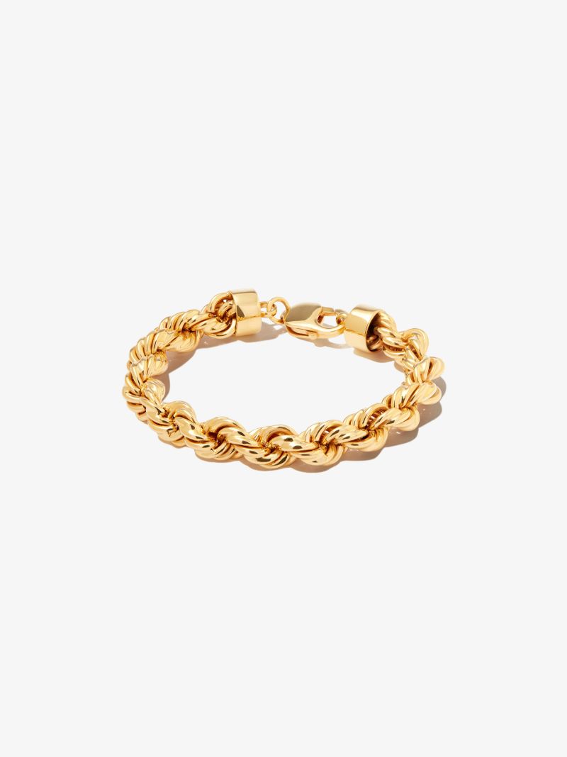 Gold Vermeil Xxl Rope Chain Bracelet