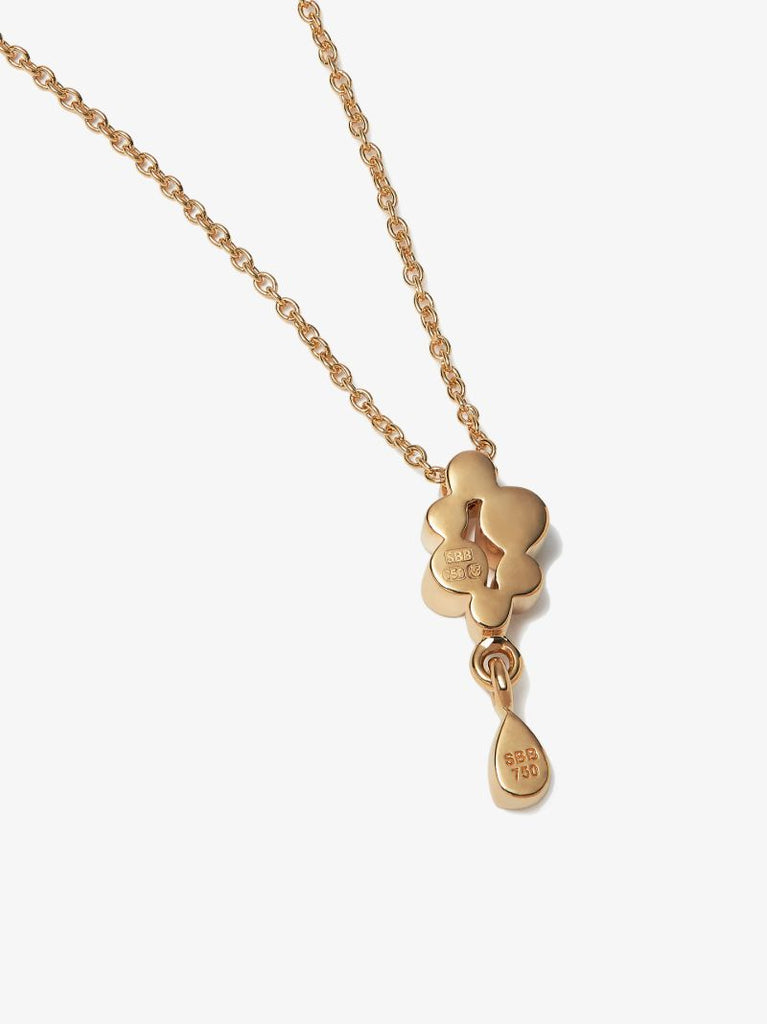 18k Yellow Gold Splash Diamond Necklace