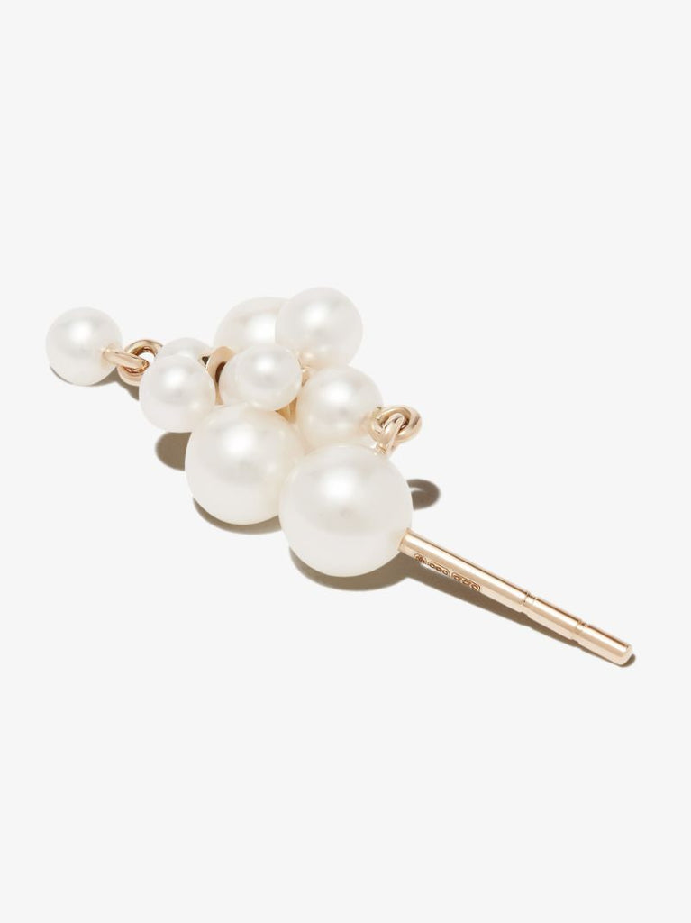 14k Yellow Gold Petite Celli Pearl Earring